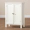 Baxton Studio Thelma White Finished 2-door Wood Multipurpose Storage Cabinet 163-10300 - alternate 5